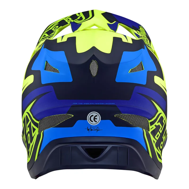 Troy Lee Designs 2019 D3 Fiberlite Yellow/Blue-1