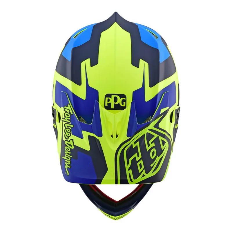 Troy Lee Designs 2019 D3 Fiberlite Yellow/Blue-3