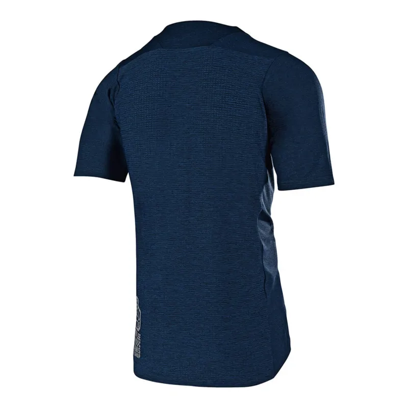Troy Lee Designs Skyline Solid Short Sleeve Jersey Dark Heather Navy-1
