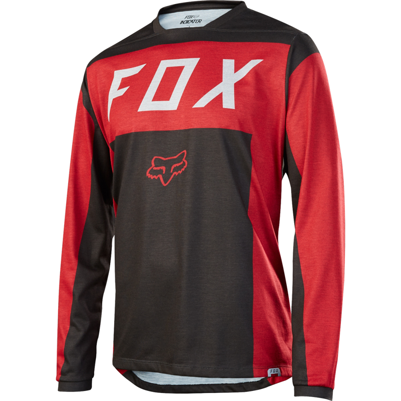 Fox Indicator Long Sleeve Moth Jersey Black/Red