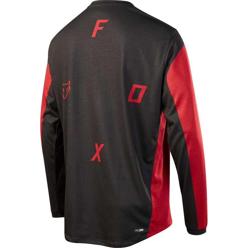 Fox Indicator Long Sleeve Moth Jersey Black/Red-1