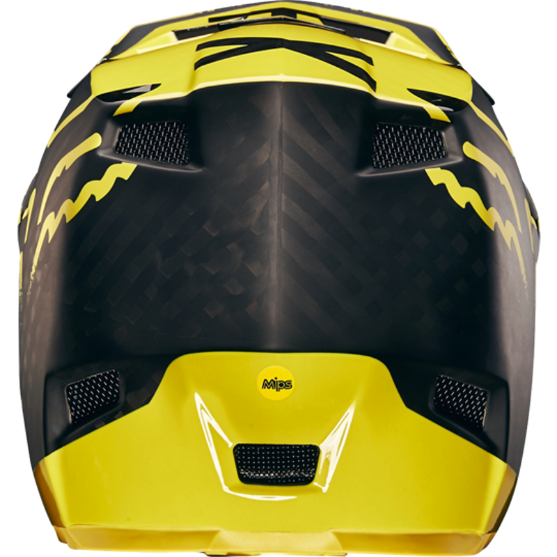 FOX RAMPAGE PRO CARBON MOTH HELMET MIPS BLACK/YELLOW-3