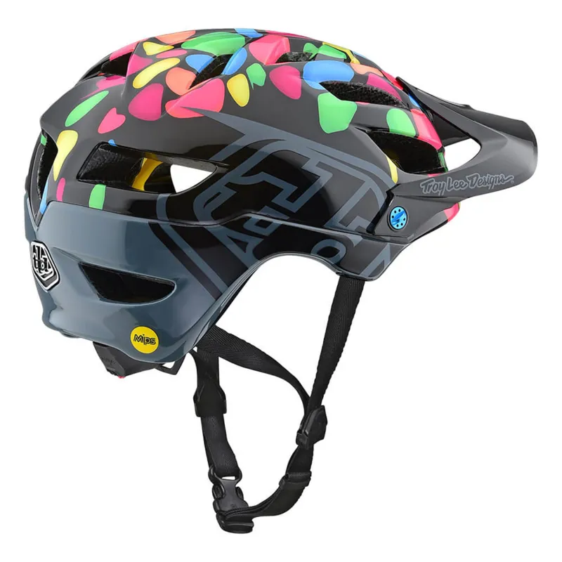 Troy Lee Designs A1 MIPS Youth Helmet Jelly Beans Black/Grey-1