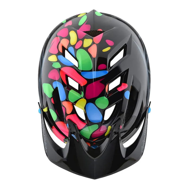 Troy Lee Designs A1 MIPS Youth Helmet Jelly Beans Black/Grey-2