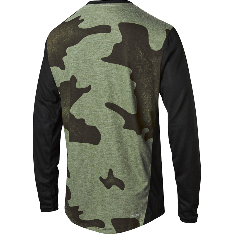 Fox Indicator Long Sleeve MTB Jersey Mash Camo Black-1