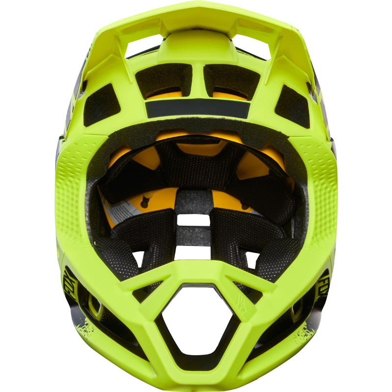 Fox Proframe Full Face MIPS MTB Helmet Flo Yellow And Black-2