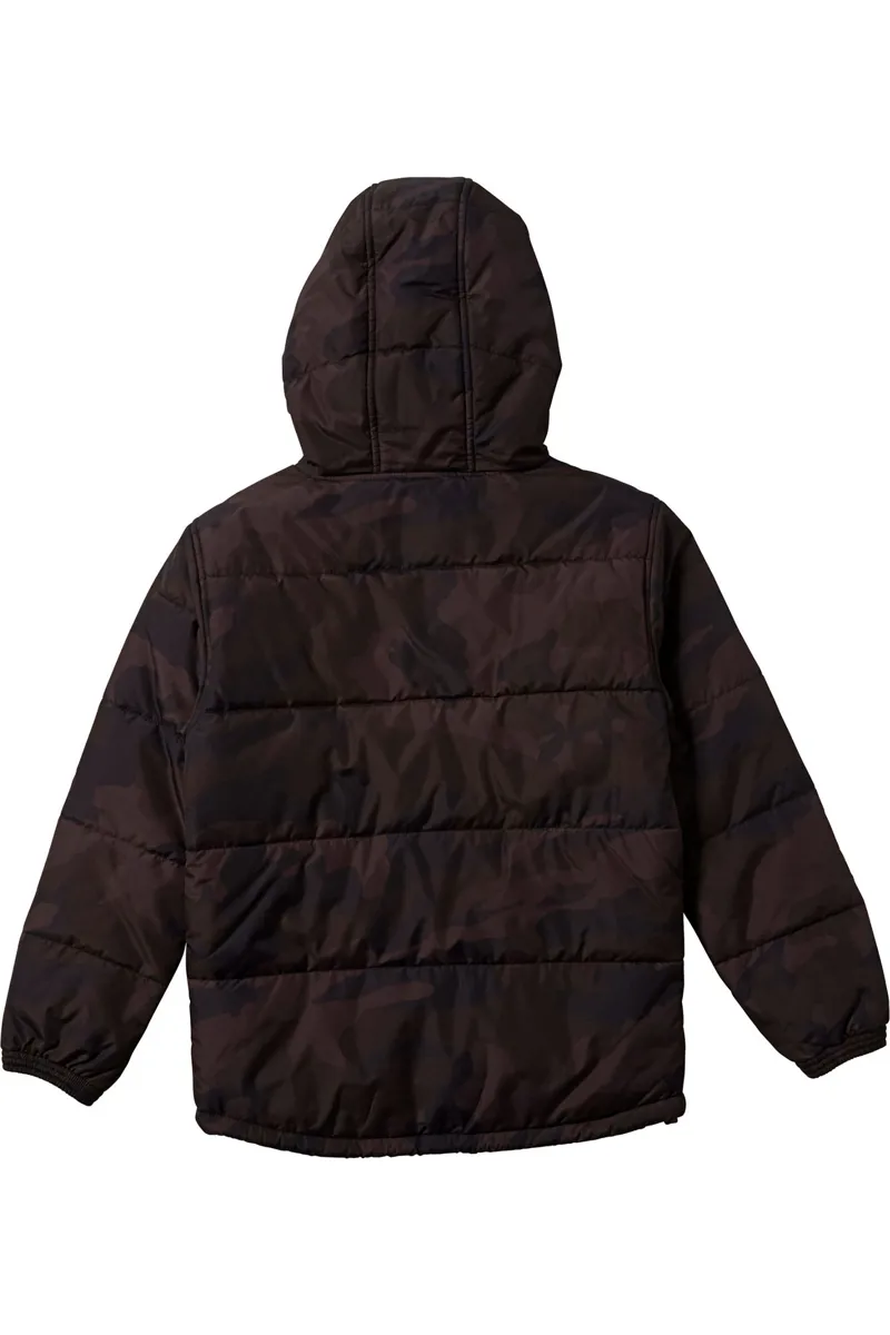 Fox Youth Wasco Puffy Jacket Black Camo -1