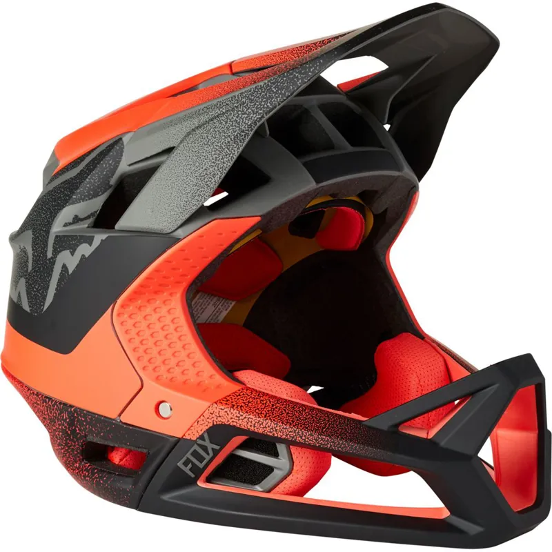 Fox Proframe Helmet MIPS Vapour White Black Red 
