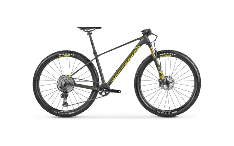 Mondraker Podium Carbon R Mountain Bike 2021Matt Carbon/ Yellow/ Frost Green	