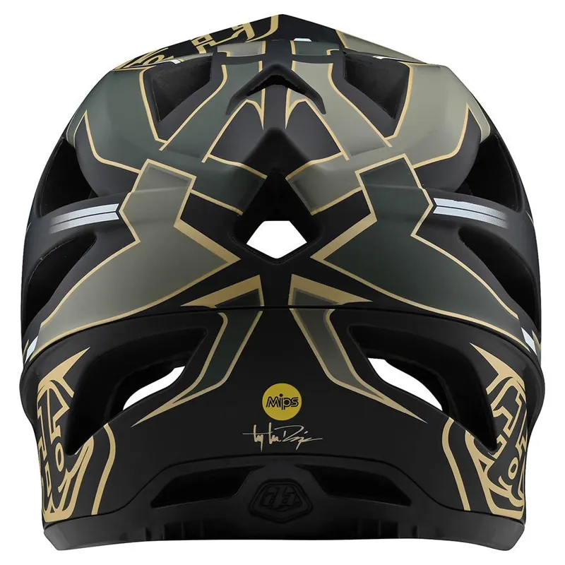 Troy Lee Designs Stage MIPS Full Face Helmet Ropo Green/Gold -2