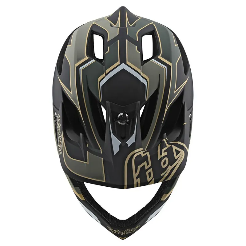 Troy Lee Designs Stage MIPS Full Face Helmet Ropo Green/Gold -4