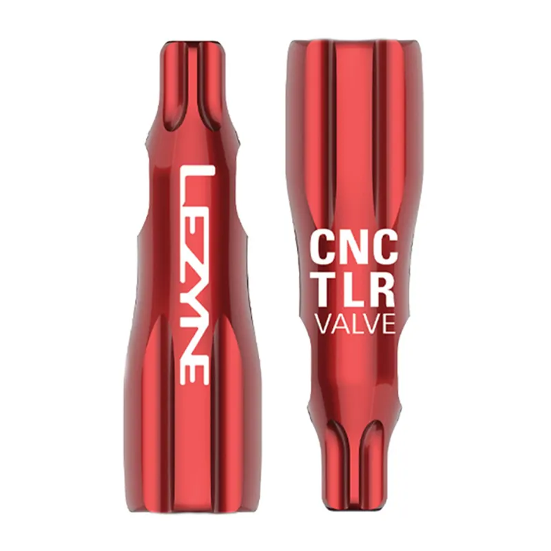 Lezyne CNC TLR Tubeless Valve Caps Only in Red
