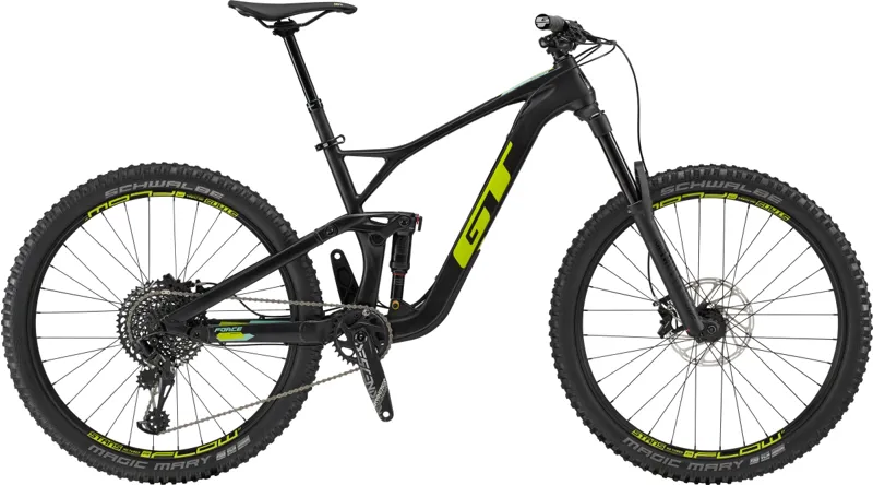 GT 27.5 inch Force Carbon Expert Complete Mountain Bike - Raw Mat Blk