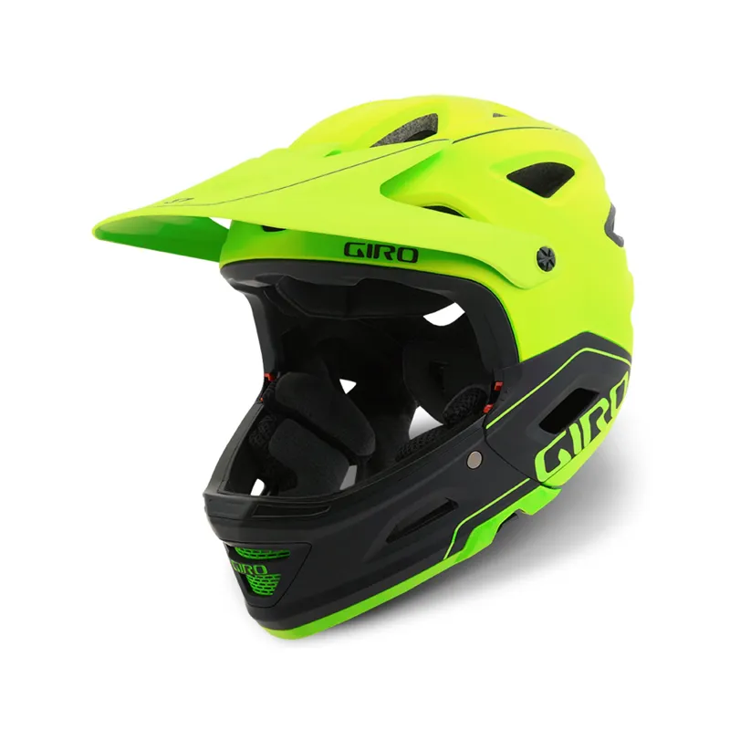 Giro Switchblade MIPS Helmet Convertible Chin Bar Matt Lime/Black