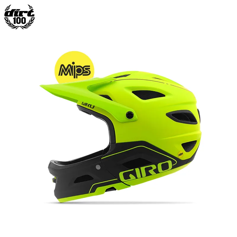 Giro Switchblade MIPS Helmet Convertible Chin Bar Matt Lime/Black-1
