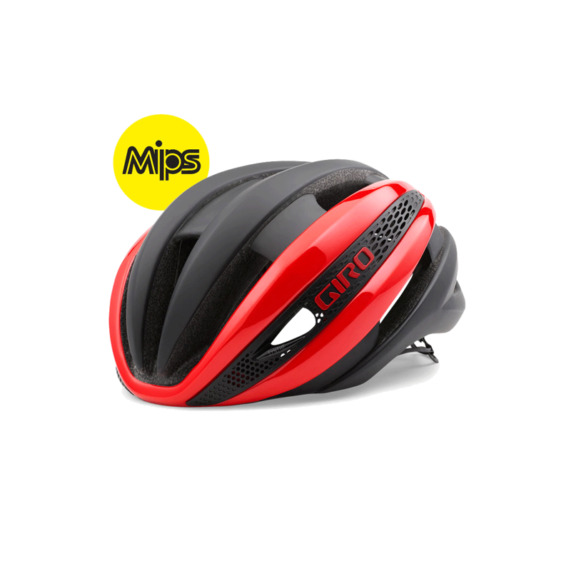 GIRO SYNTHE MIPS ROAD HELMET BRIGHT RED/MATT BLACK
