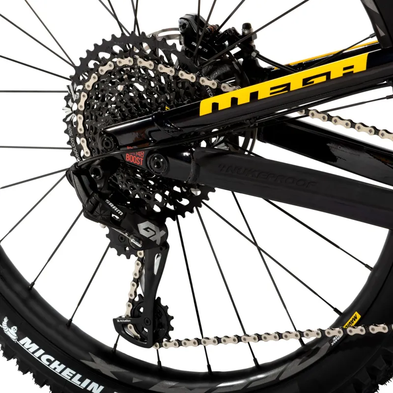 Nukeproof Mega 27.5 Carbon Pro 2019 GX Eagle Bike Black/Yellow Large-6