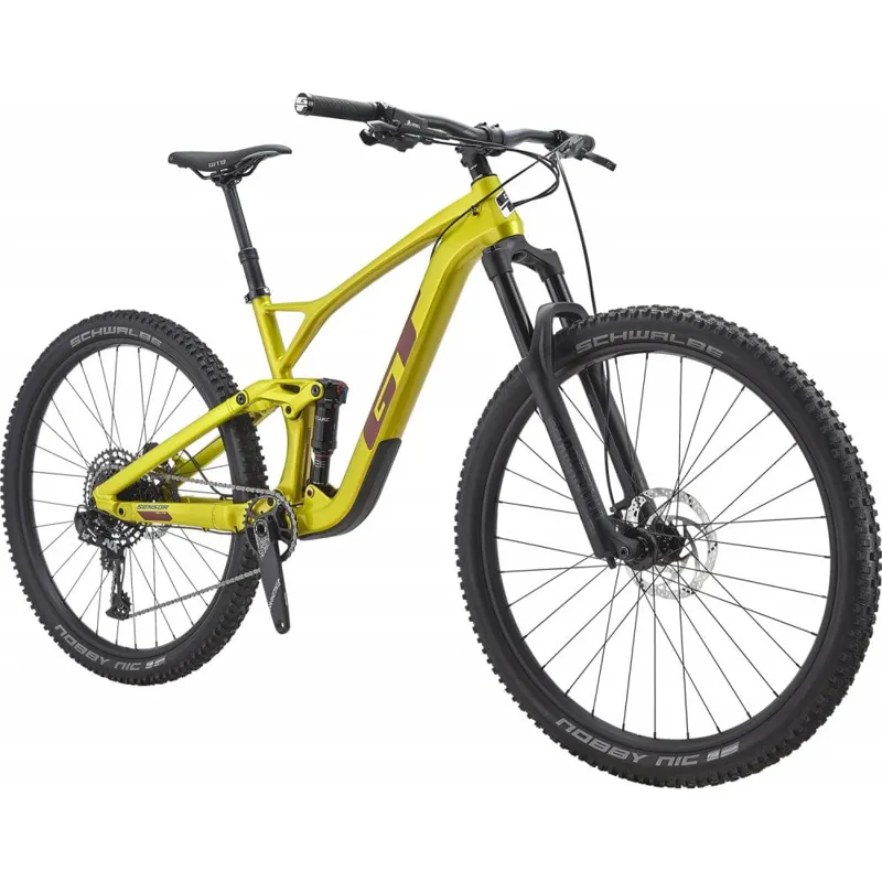 GT Sensor Carbon Elite 2020 Mountain bike Lime Gold-2