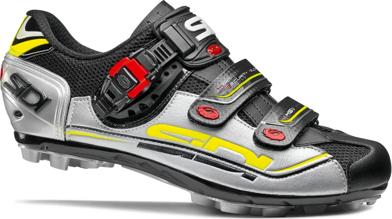 SIDI Eagle 7 Fit MTB Shoe Black/Silver/Yellow Fluro