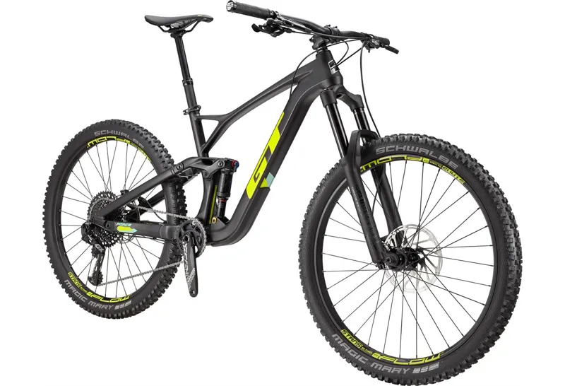 GT 27.5 inch Force Carbon Expert Complete Mountain Bike - Raw Mat Blk-1