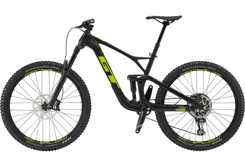 GT 27.5 inch Force Carbon Expert Complete Mountain Bike - Raw Mat Blk-2