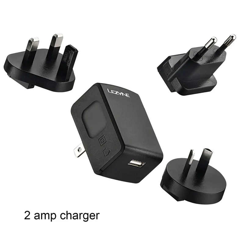 Lezyne - LED - International 2A Charging Kit Black usb