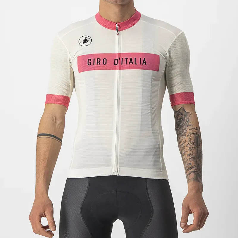 Castelli Giro d'Italia Fuori Jersey in Bianco