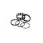 Box Zero 1 1/ 8-inch Stem Spacer Kit in Black