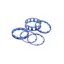 Box Zero 1 1/ 8-inch Stem Spacer Kit in Blue