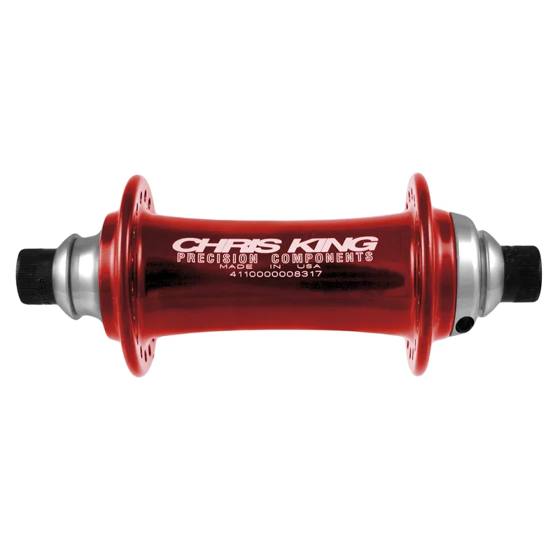 Chris King BMXF Front Hub Low Flange 100 X 19.5 Bolt Red 36h
