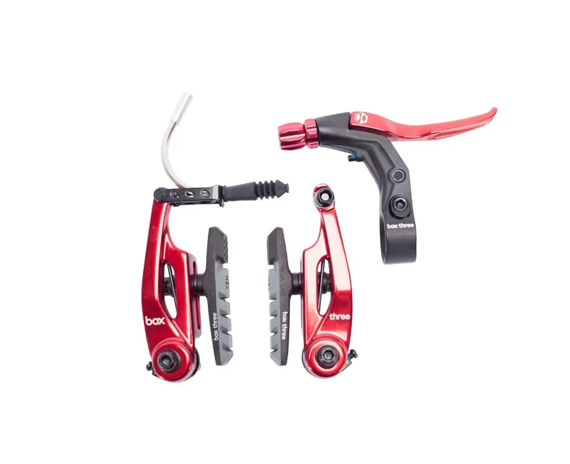 Box Three 85mm Brake Kit in Red