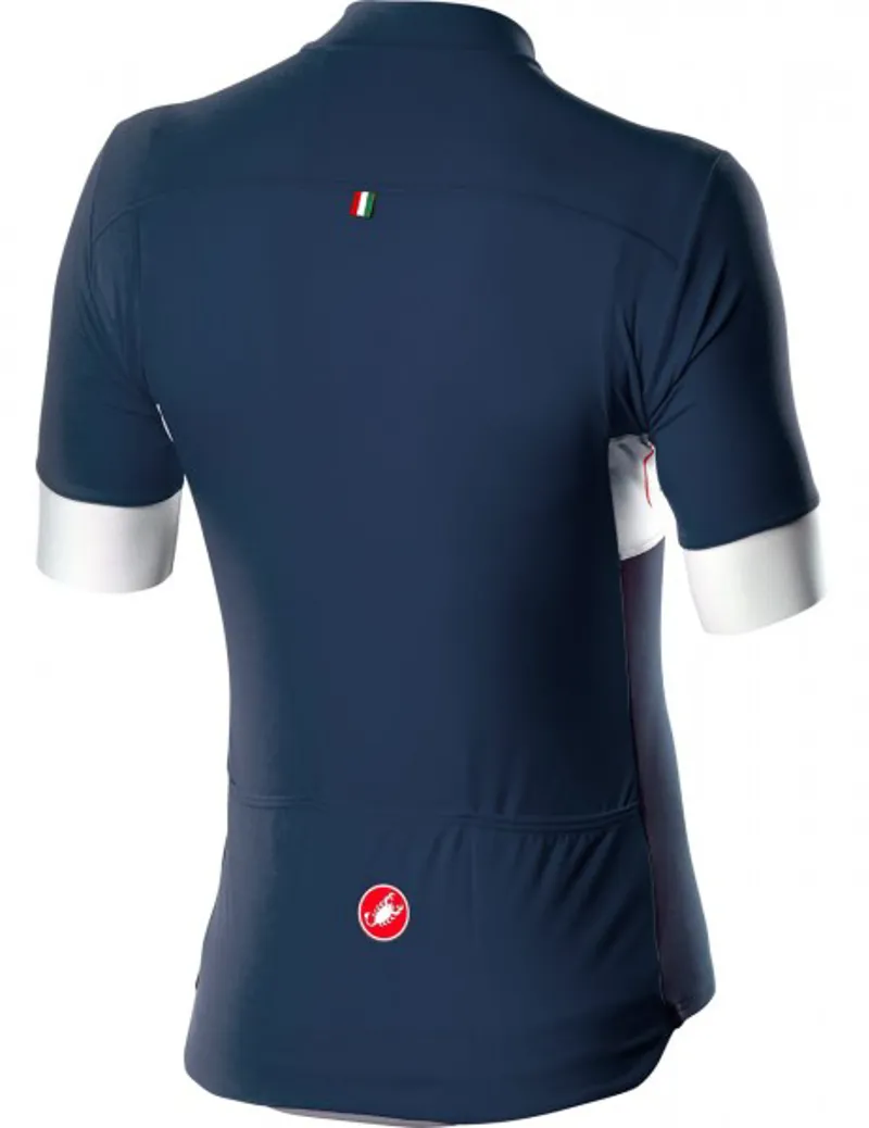 Castelli Prologo VI Jersey Savile Blue/Silver Gray/Savile Blue -1