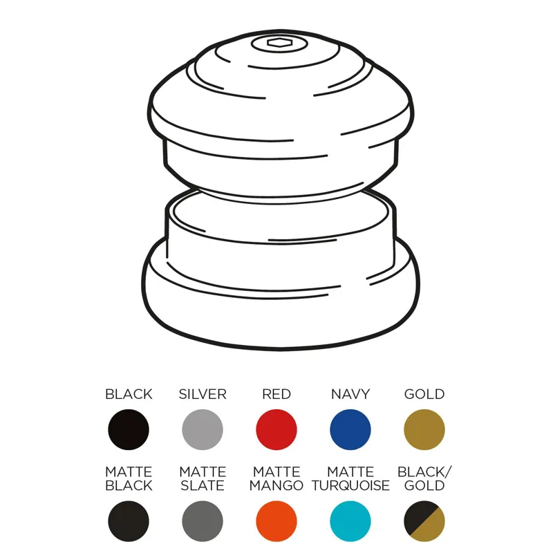 Chris King Inset 5 ZS49/EC49 Headset / Red 1-1/8 inch 1-1/2 inch-1