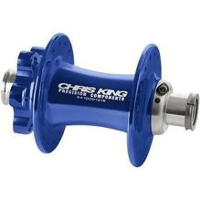 Chris King ISO MTB Front Hub Boost 110x15 Thru Navy Silver Hardware