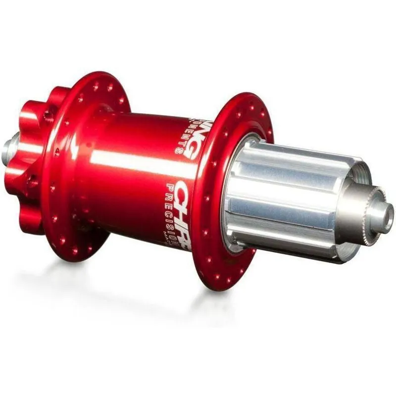 Chris King ISO MTB Rear Hub 135QR - Shimano Driveshell Ceramic Bearings Red 32h