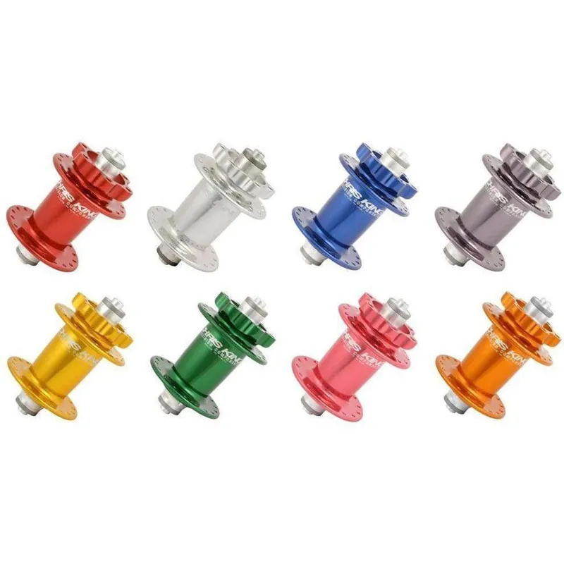 Chris King MTB Front Hub ISO LD 110 X 20 Thru / Navy Silver Hardware 32h-1