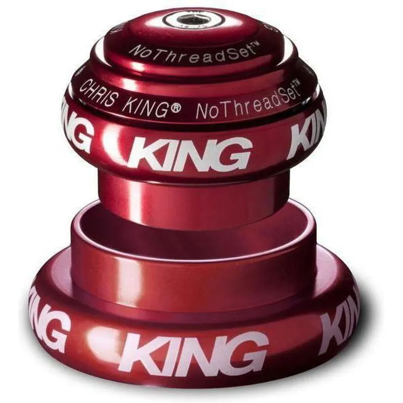 Chris King NoThreadSet Tapered Headset / EC34/EC49 - 1-1/8 - 1-1/ 2 Red ec34/ec49 - 1-1/8 - 1-1/2