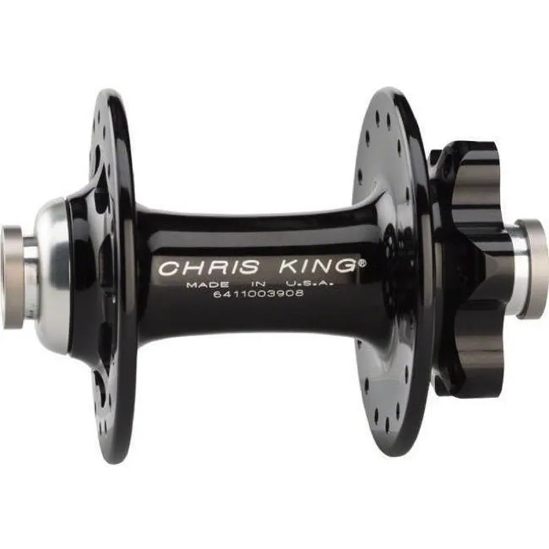 Chris King R45D Front 6 Bolt Disc Hub 100x12 Thru Black 24h