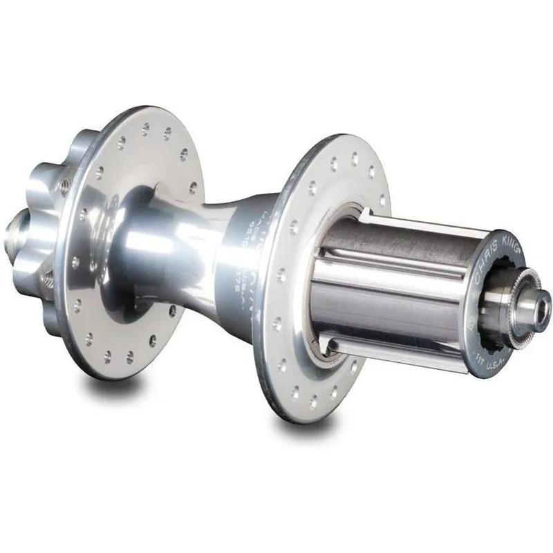 Chris King R45D Rear 6 Bolt Disc Hub 135QR Campagnolo Driveshell Silver 28h