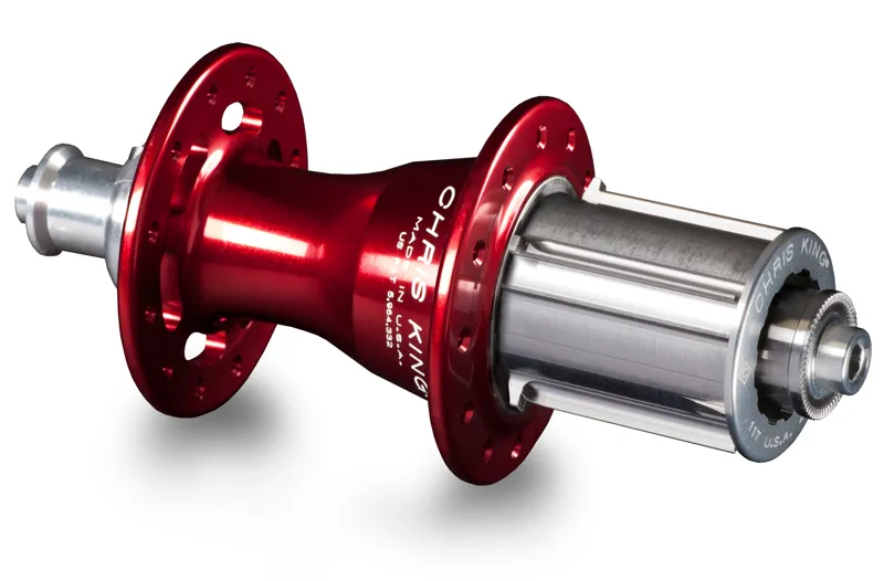 Chris King R45 Rear Hub 130QR - Shimano Driveshell / Red 24h