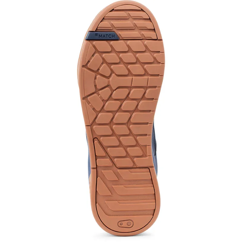 Crankbrothers Stamp Lace Flat Pedal Shoe Navy Silver Gum-2