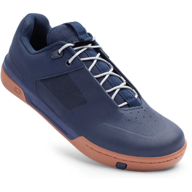 Crankbrothers Stamp Lace Flat Pedal Shoe Navy Silver Gum-3