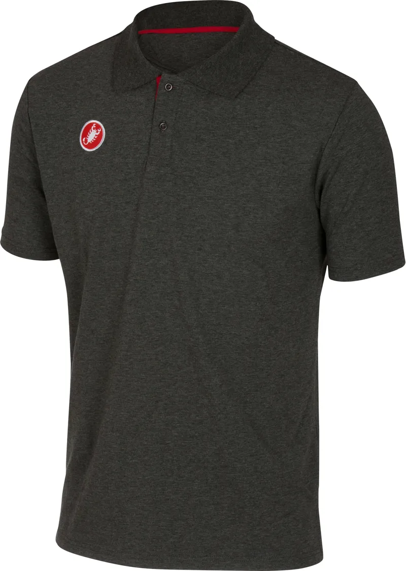 Castelli Race Day Mens Polo Shirt in Grey
