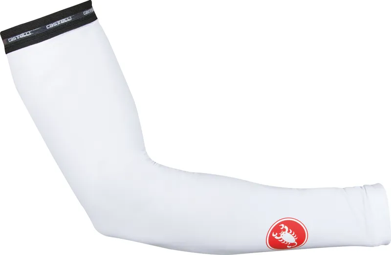 Castelli UPF 50+ Light Arm Sleeves in White