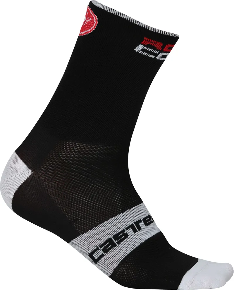 Castelli Rosso Corsa 9 Socks in Black-1
