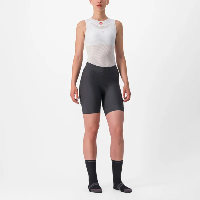 Castelli Prima Women's Shorts in Grey/Soft Orange