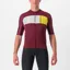 Castelli Prologo 7 Jersey in Bordeaux/Ivory/Passion Fruit