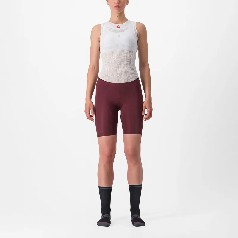 Castelli Free Aero RC Women's Shorts in Bordeaux