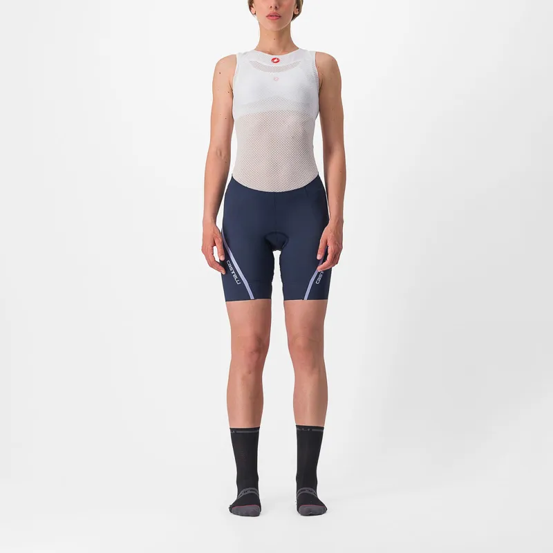Castelli Velocissima 3 Women's Shorts in Belgian Blue/Violet Mist