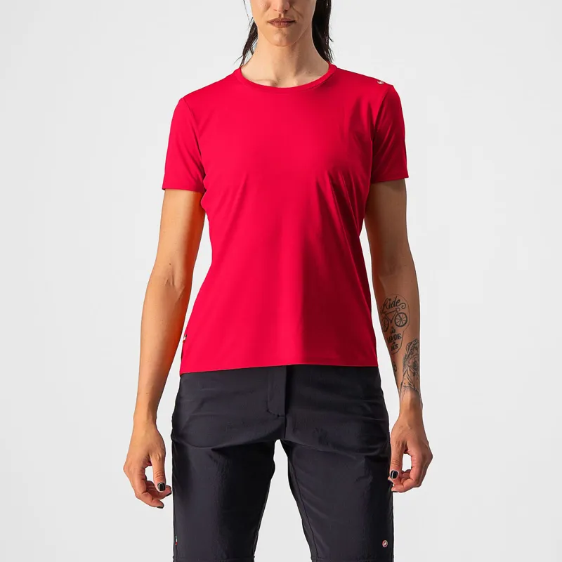 Castelli Tech 2 Women's T-Shirt in Hibiscus